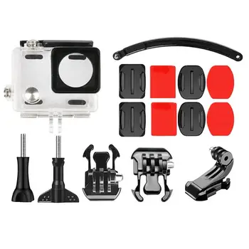 

ALLOET Action Camera Waterproof Case Cover Accessories Kit For GoPro 4 Waterproof Shell Skydiving Helmet Curved Selfie Sticker
