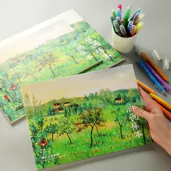 Масляные краски, кисть специальной книге 8 K Пустой Рисунок книга начинающих искусства A4 масляные краски, кисть привести бумаги бумага для