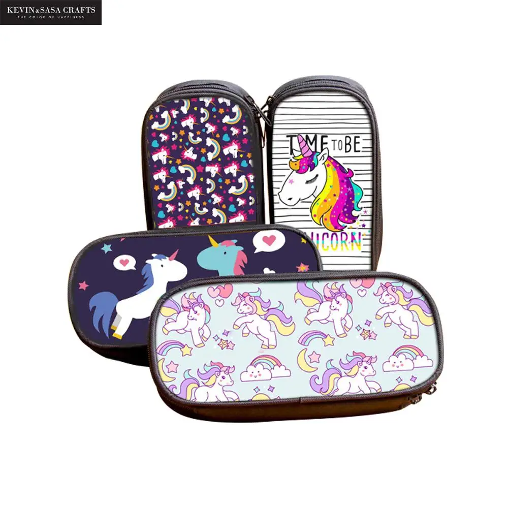 

Unicorn Pencil Case Quality Fabric School Supplies Bts Stationery Gift Pencilcase School Cute Pencil Box School Tools Pencil Bag