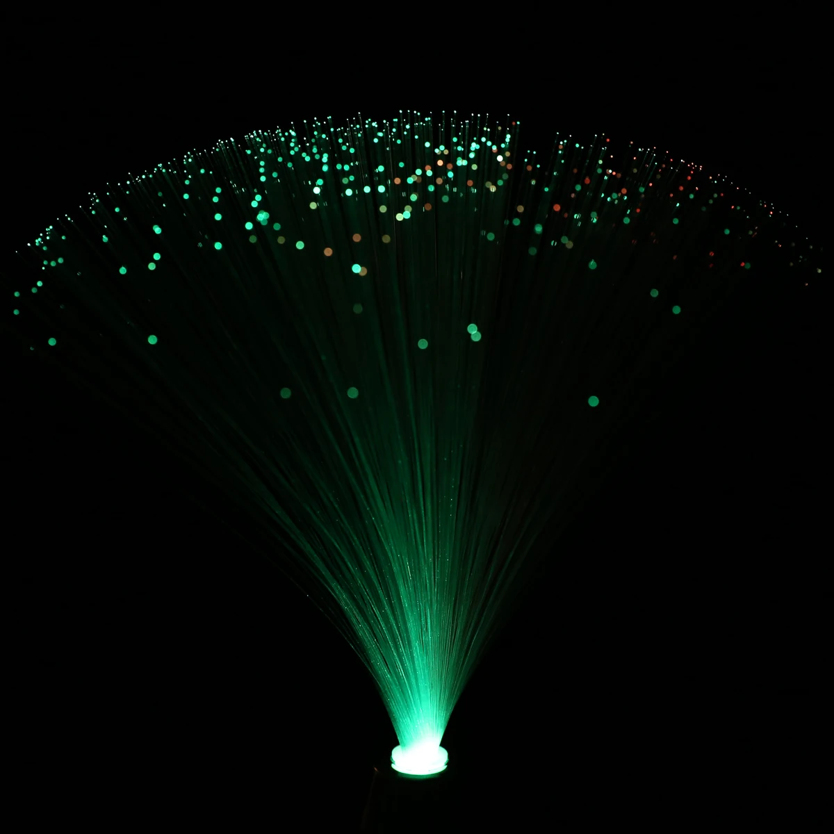 1pcs 12.6" LED Colorful Changing Fibre Optic Lamp Fountain Night Light Stand Home Room Dreamful Decoration