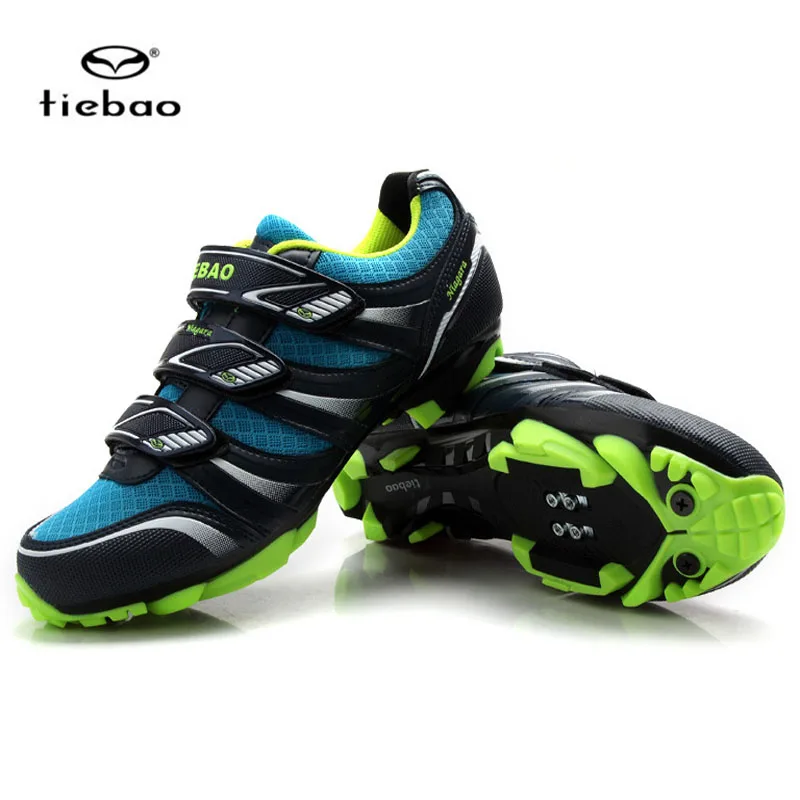 TIEBAO MTB обувь для велоспорта цвет черный и синий горного велосипеда домашняя