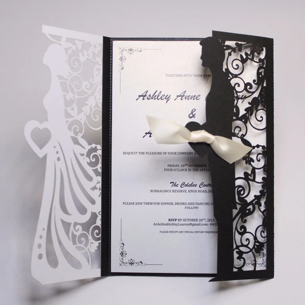Romantic Invitation Cards Heart Invitation With Envelopes