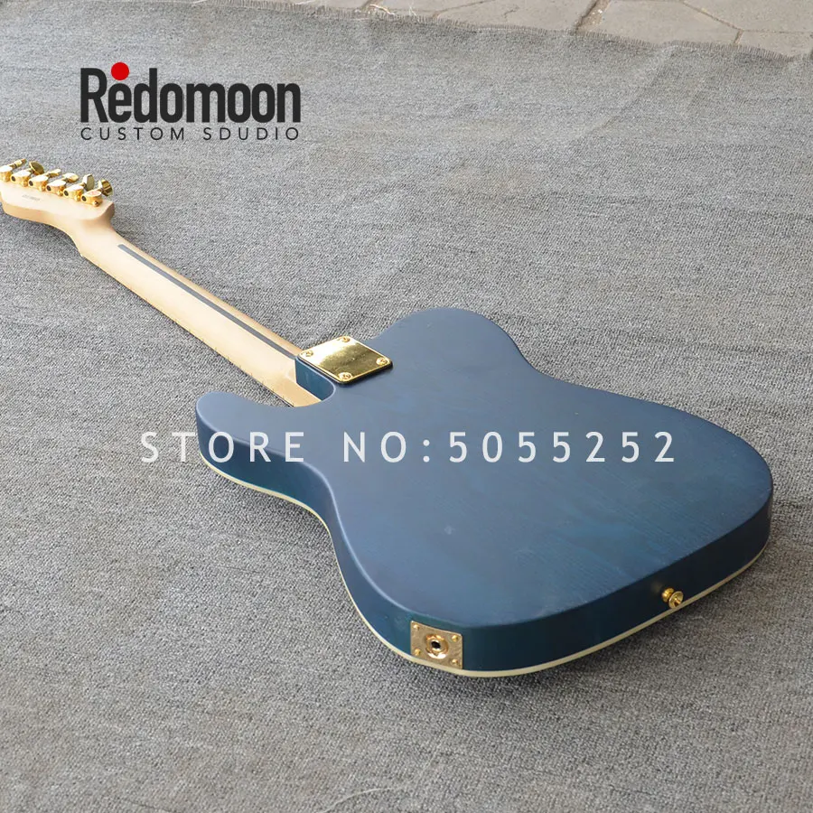 Завод на заказ Tele электрогитара с золотыми hardwares клен Топ золы тела музыкальный