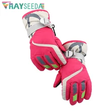 Rayseeda Детские Зимние теплые перчатки для катания на лыжах спортивные перчатки для игр на открытом воздухе Зимние водонепроницаемые перчатки для холодной погоды детские перчатки с подогревом