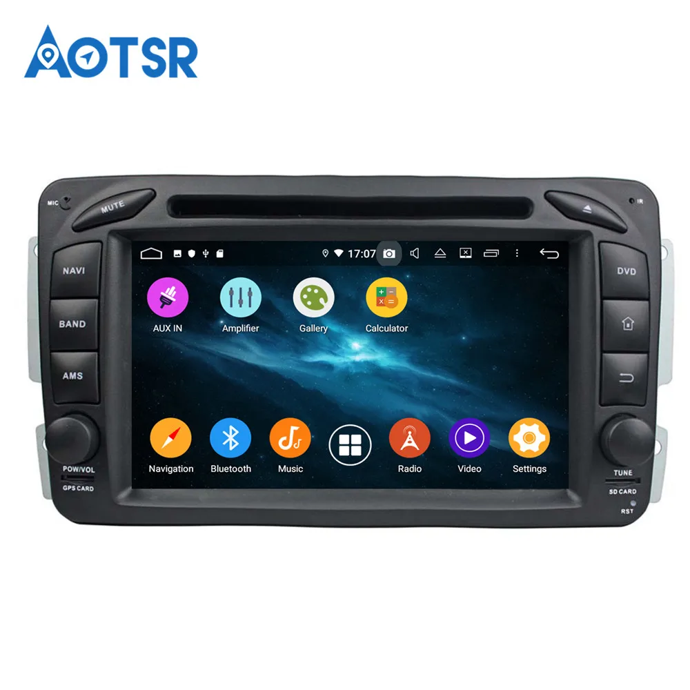 Best Android 9 4G+64G Car GPS navigation for MERCEDES BENZ C CLASS W203 multimedia car DVD headunit radio tape recorder stereo DSP 5