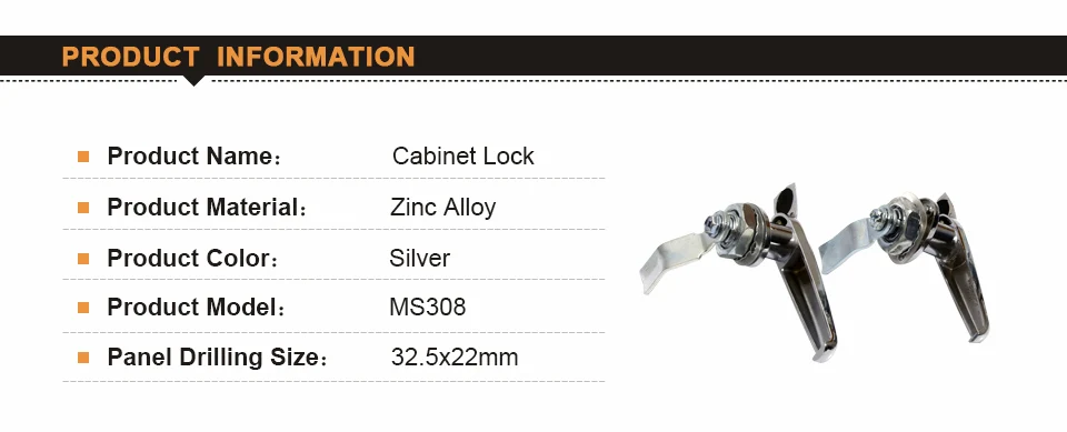 MS380 замок для шкафа из цинкового сплава безопасное стальное оборудование кулачковый замок серебряный замок с ручкой для почтового ящика промышленная распределительная коробка