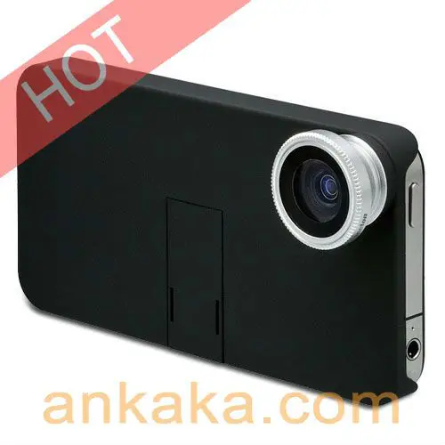 0.67X Fish Eye Wide Angle Add On Lens with Macro for iPhone/Cell Phones