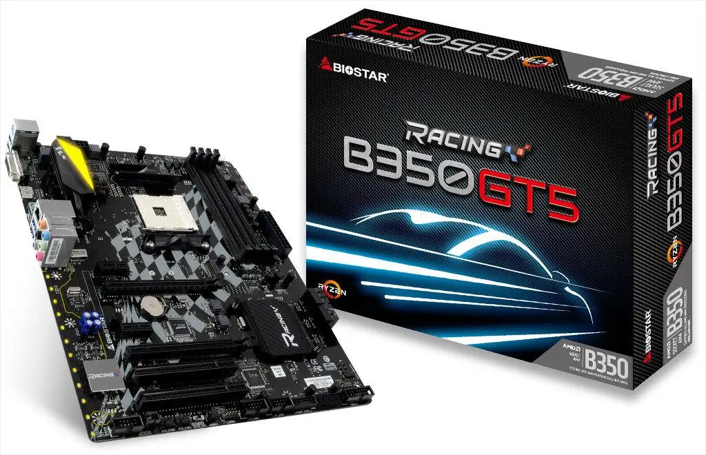 BIOSTAR оригинальный совет B350GT5 AM4 B350 DDR4 материнская плата ATX|Материнские платы| |