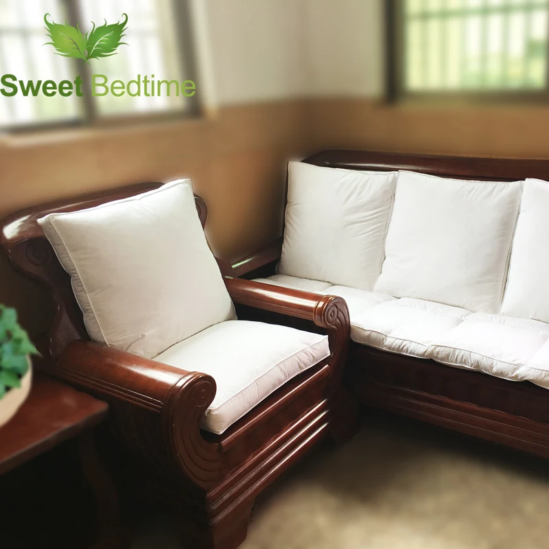 Изготовленный на заказ коврик для дивана с утиным пухом и перьями вставки