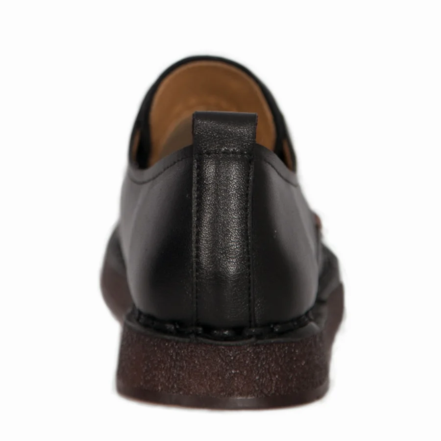 BELISS lace-up loafers casual flat shoes women handmade 2018 spring autumn cow leather soft comfortable shoes ( (4)
