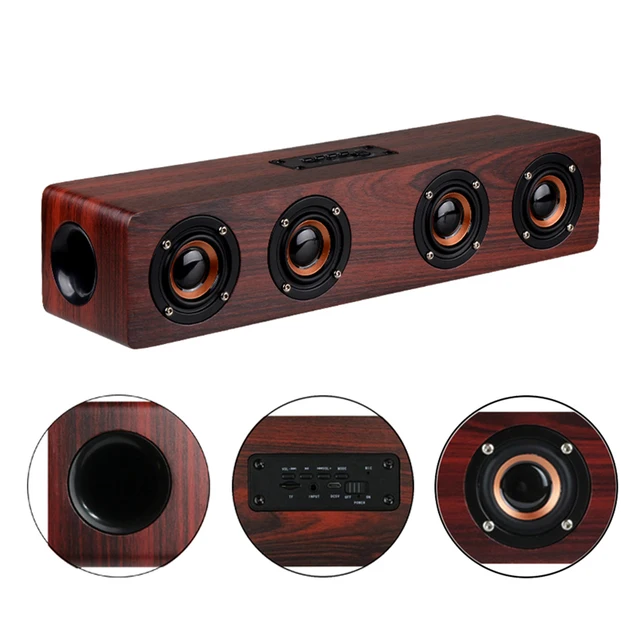 WoodTouch Albizia - Enceintes en Bois Bluetooth