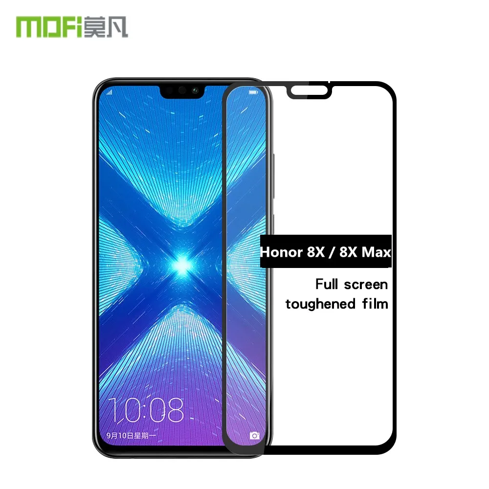 Huawei Honor 8X стекло 6," MOFi Honor 8X защита экрана полное покрытие закаленное защитное стекло huawei Honor 8X Max 7,12"