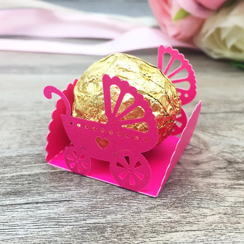 50Pcs Laser Cut Chocolatr Bar Wedding Favors and Gifts Baby SHower Paper Candy Box Bar Wedding Decorations and Party Supplies