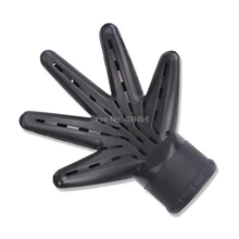 black hand shape plastic hair dryer diffuser 21*6cm styling accessory