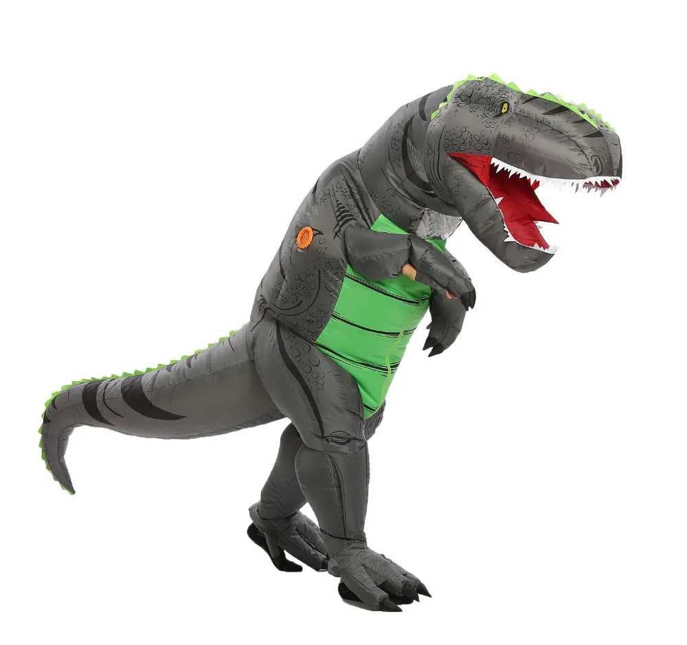 Надувной костюм динозавра T rex Trex для взрослых на Хэллоуин женщин и мужчин