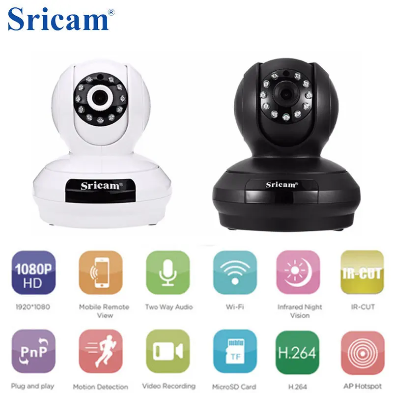 Sricam SP019 HD 1080 P наблюдения IP камера wi fi беспроводной видеоняни и радионяни ночное