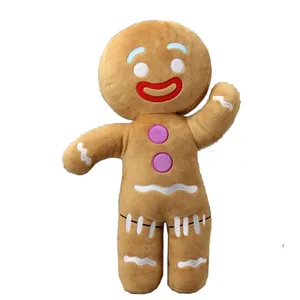 Shrek Gingerbread Man Bigheadz Stuffed Plush Toys Cartoon Soft Dolls