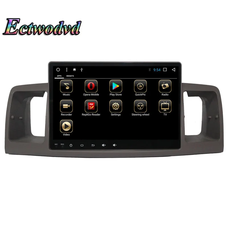 Ectwodvd Octa Core Android 8 1 4G Автомобильный мультимедийный dvd плеер для Toyota Corolla EX 2007 2008 2009 2010