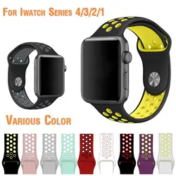 Apple Watch Series 3 Nike Band 38 мм 42 мм Замена кремния часы с ремешком-браслетом ремешок для iwatch серии 2
