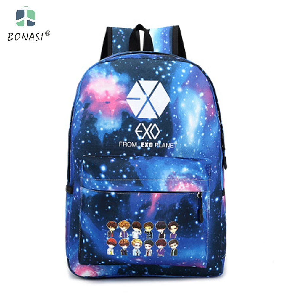 

2019 New Korean Oxford School Backpack Teenage Girls Fashion EXO Bags Harajuku Backpack Rucksacks Women Mochila