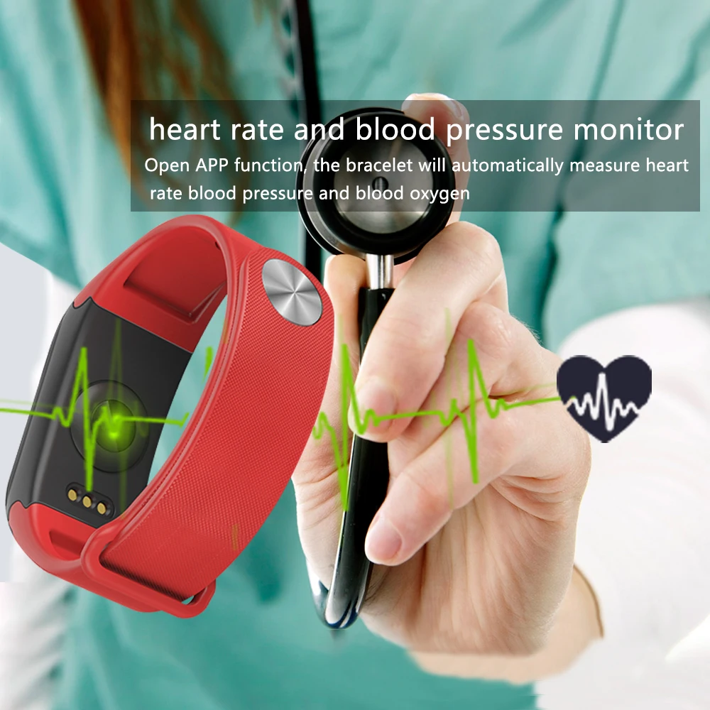 F1 Smart Band watches Blood Pressure Fitness bracelet heart rate smartband Smart bracelet Healthy Activity Tracker wristband