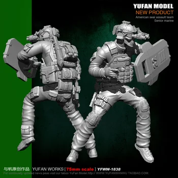 

1/24 75mm American "Ghost Shield" Resin Soldier YFWW-1838
