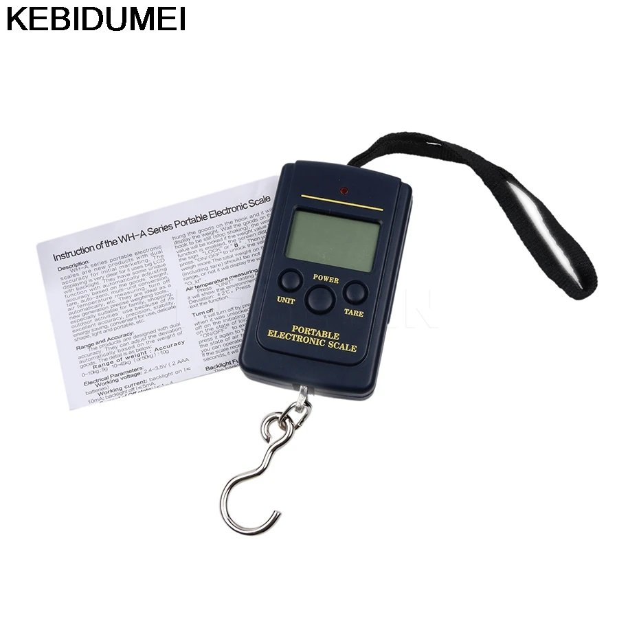 Mini balance électronique poche pêche 40kg/10g multifonction - Balance portable numérique pour pêcheurs