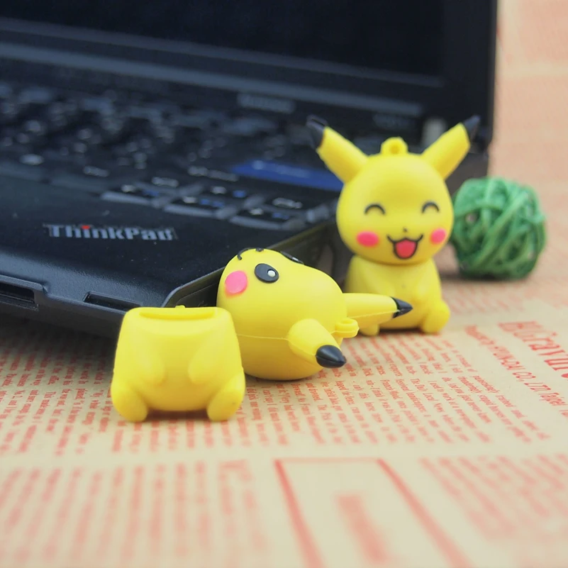 Pokemon 4 ГБ 8 ГБ флеш-накопитель USB флеш-накопитель 16 Гб Пикачу USB Флешка 32 Гб 64 Гб 128 МБ Флешка персональный подарок u-диск подарок