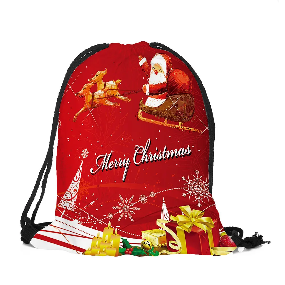 

MAIOUMY Hot Sale Cute Santa Claus Snowman Candy Character Bag Packaging Bags Party String bag Merry Christmas hot