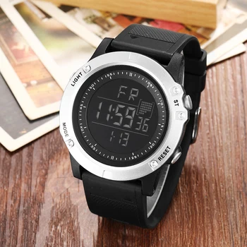 

OHSEN Digital Sport Men Wristwatch Black Military Big dial Waterproof Man Watches Electronic led Swimming Male Watch clocks Gift