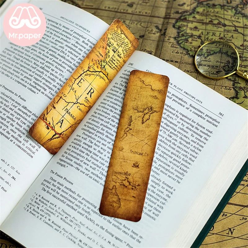Mr Paper 30 шт./кор. винтажная Книга в ретро стиле Wolrd для путешествий открывания книг