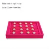 rose red rings tray