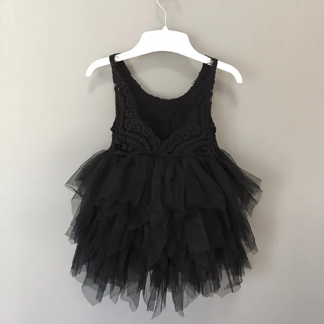 Beautiful black party dress for baby girl