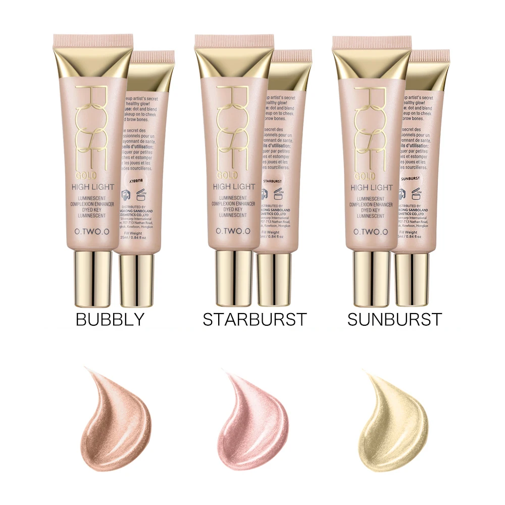 O.TWO.O Highlighter Creams Face Make Up Waterproof Shimmer Liquid