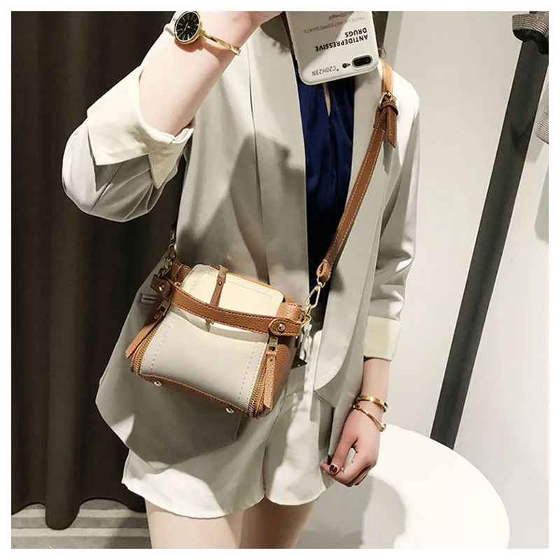 Women Handbag String Bucket Composite Bag Female Fashion Crossbody Shoulder Bag Ladies Tassel Messenger Bag Travel Tote SS7379 (6)