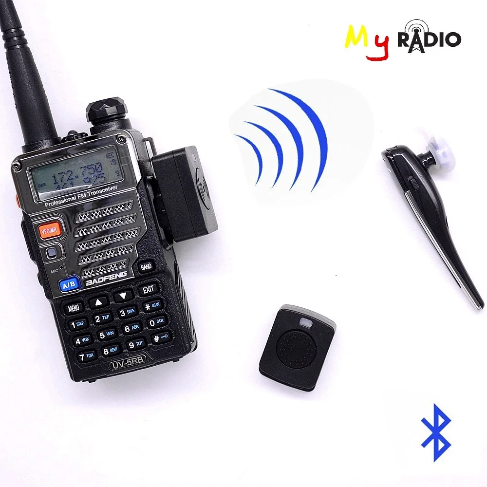 Bluetooth Беспроводной гарнитуры Динамик и ptt ключ для Icom Kenwood TYT Baofeng ветчиной двухстороннее Радио трансивер Аксессуар гарнитура