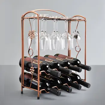 

The wine cup rack rack Wine iron wine rack European fashion ornaments goblet cup holder frame upside down