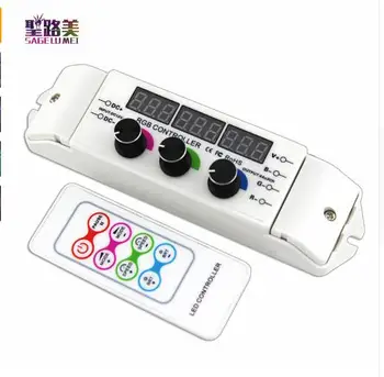 

BC-350RF CV RGB Led Controller RF Wireless Remote knob Rotary Switch RGB Dimmer 6A/CH*3 Output for 5050 RGB LED strip lights
