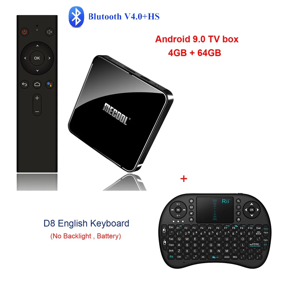 Сертифицированный Google Android tv 9,0 tv Box MECOOL KM3 A tv 4 Гб ram 64 Гб Amlogic S905X2 4 K 2,4G/5G 2T2R WiFi BT4.0 телеприставка - Цвет: 4GB 64GB I8N