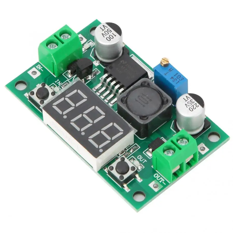 LM2596S высокомощный понижающий модуль Adjustable Регулируемый регулятор напряжения цифровой дисплей 0~ 40 в