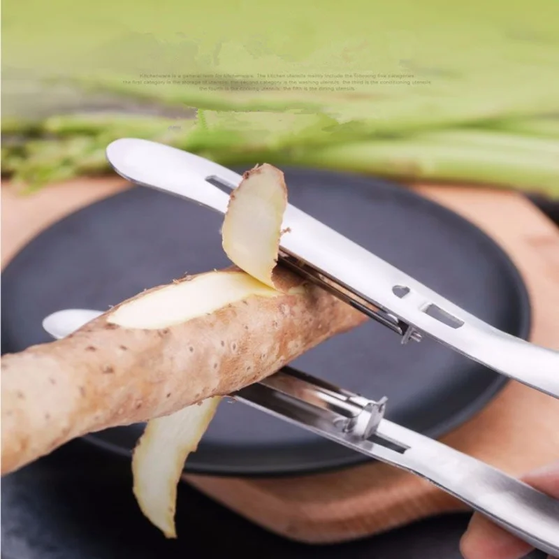 Двухстороннее лезвие из нержавеющей стали длинный Овощной спаржа Yam нож для очистки овощей нож для нарезки картофель овощи Волшебная