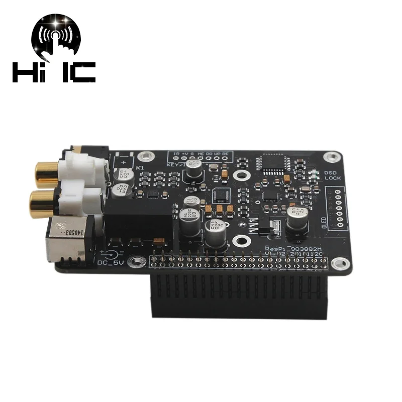 R38 ES9038Q2M ES9038 Q2M I2S 384K DSD 128 декодер DAC HiFi аудио цифровой плеер сетевой плата для Raspberry