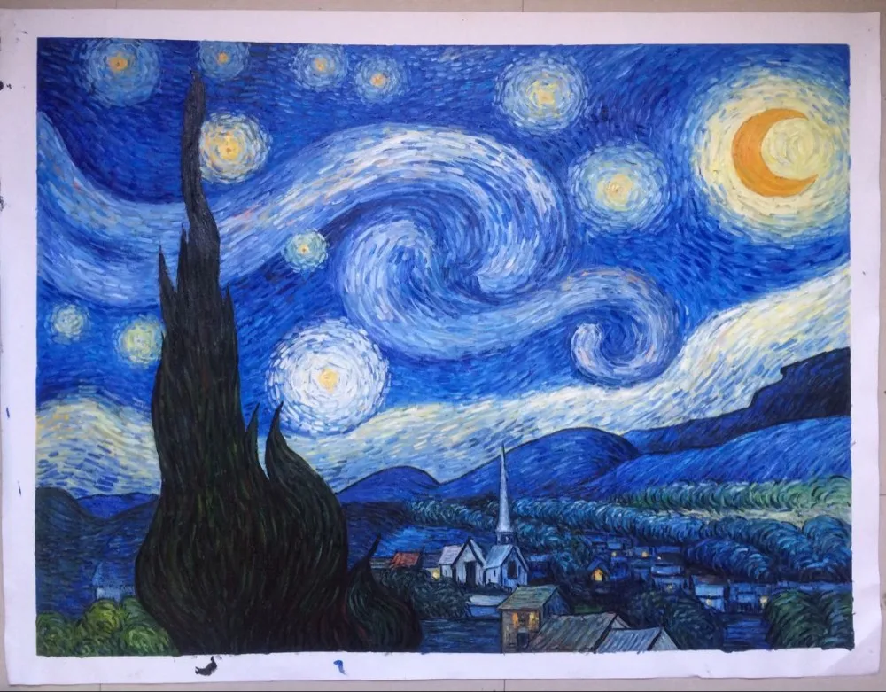 starry night 36x48 inch