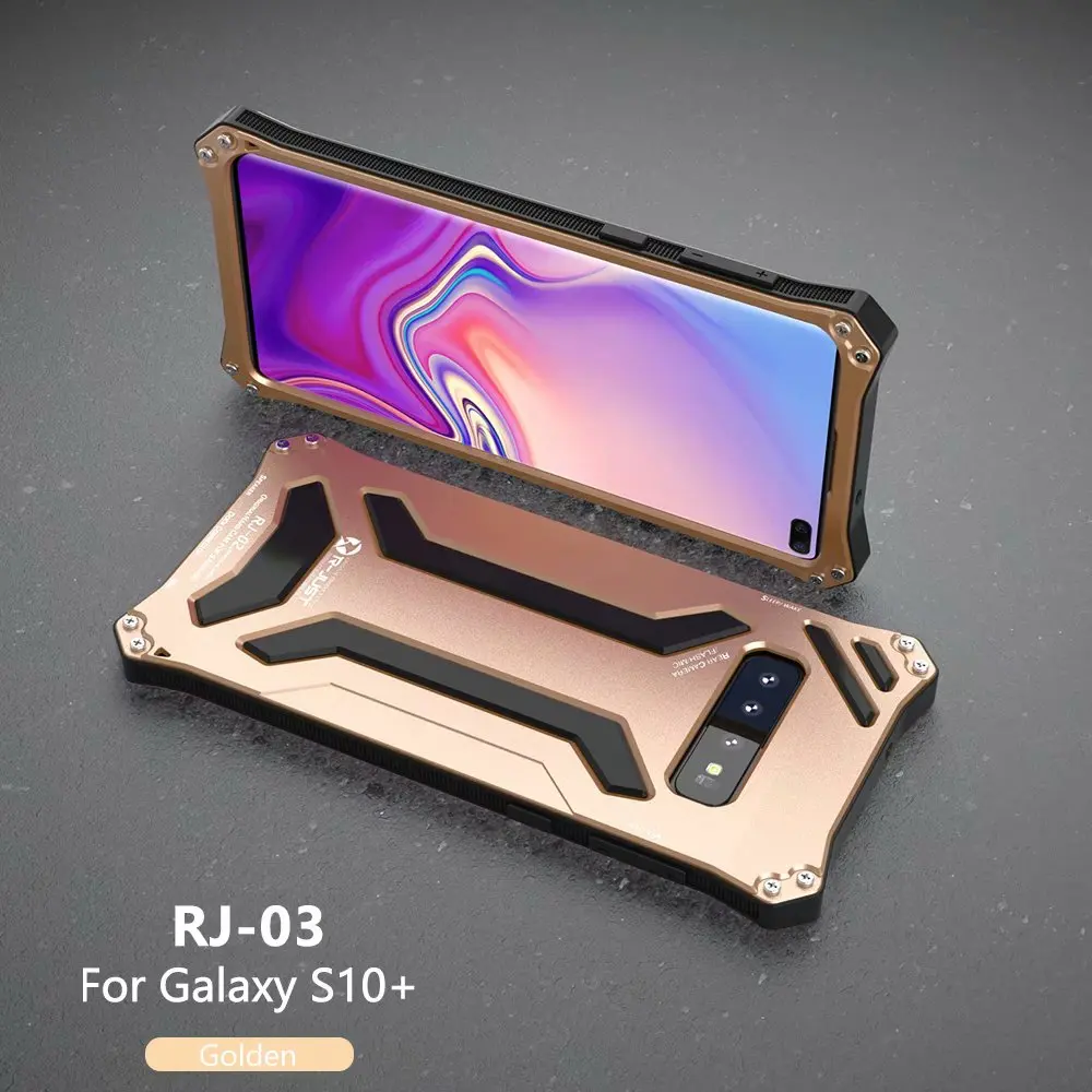 Противоударной защитой чехол для телефона для samsung S10 плюс Металл Жесткий корпус S10 Модный чехол для телефона с изображением рамка для корпуса