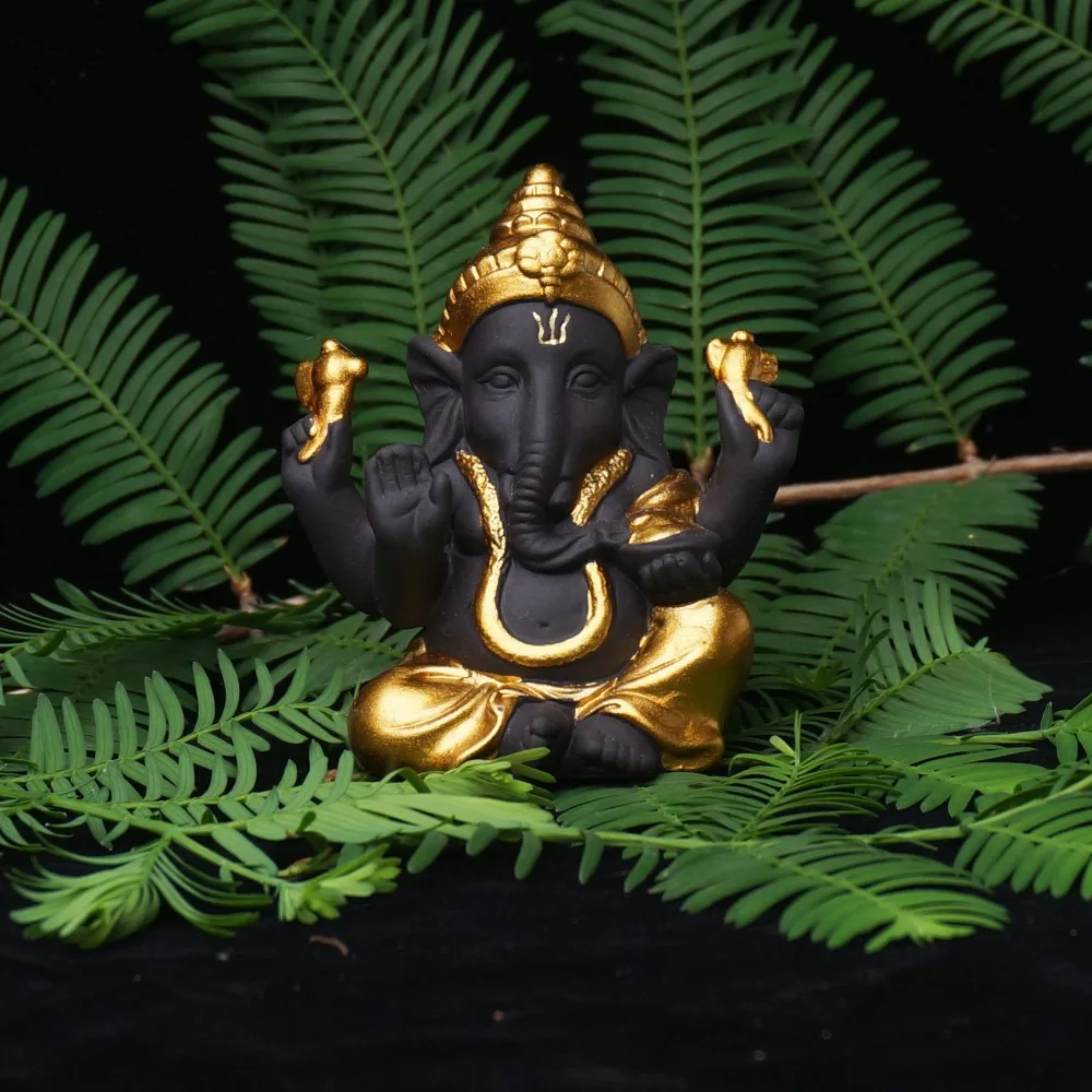 Estatuas de Buda de cerámica púrpura arena elefante Dios figurillas decoración del hogar Ganesha mascota decoración maceta paisaje jardín Estatuas de Buda de cerámica púrpura arena elefante Dios figurillas decoración del hogar Ganesha mascota decoración maceta paisaje jardín