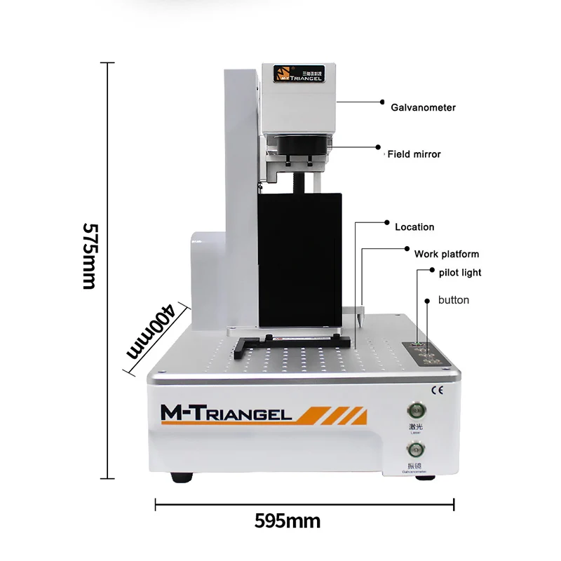 New M-triangel DIY printer CNC Laser Cutting For iphone 11 Xs Xsmax X Back Glass Remover Lcd Frame Repair Laser Separate Machine - Цвет: Gones