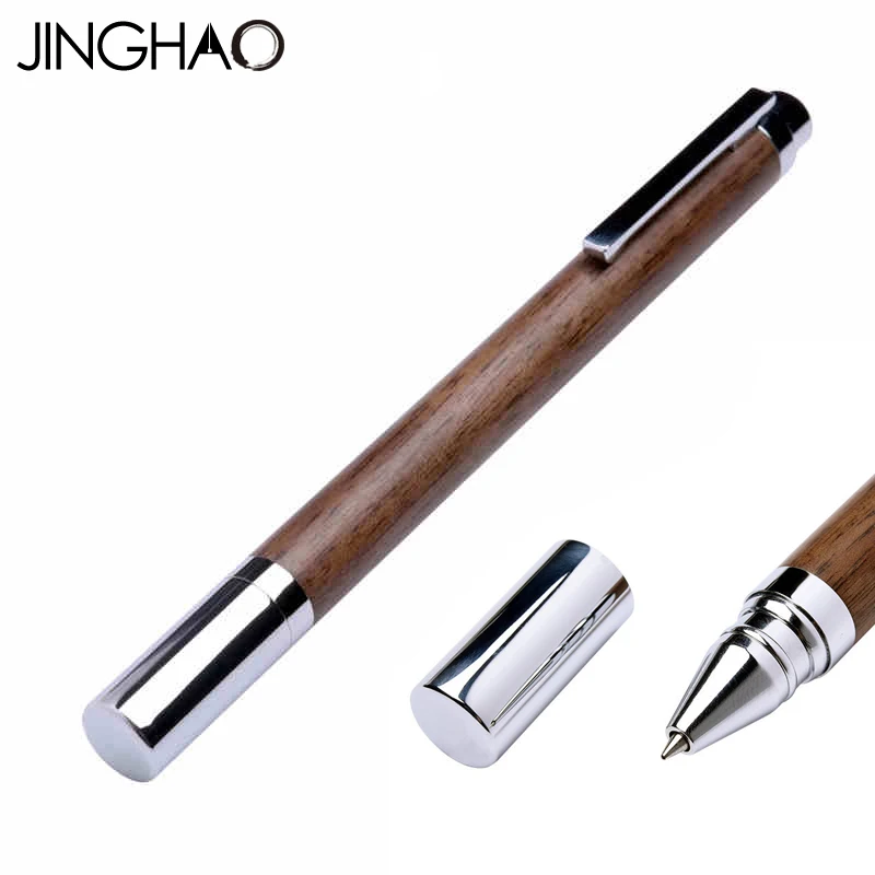 

Jinghao KACO WISDOM Series High Quality Walnut and Silver Rollerball Pen with Original Gift Case 0.5mm Ballpoint Pens for Office