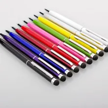 2 в 1 емкостный стилус+ Шариковая ручка емкостная сенсорная ручка для iPhone 6 plus 5s 5C samsung в подарок 500 шт/лот Быстрая