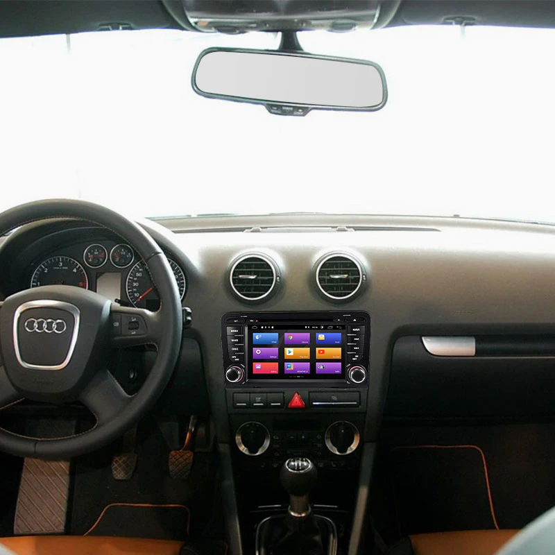 IPS DSP 2din Android 9.0 Car DVD GPS Navigation For Audi A3 8P 2003-2012 S3 2006-2012RS3 Sportback