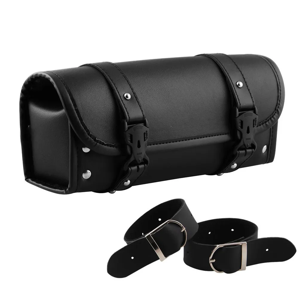Motorcycle Front Handlebar Fork Storage Bag Saddlebag Fork Roll Barrel
